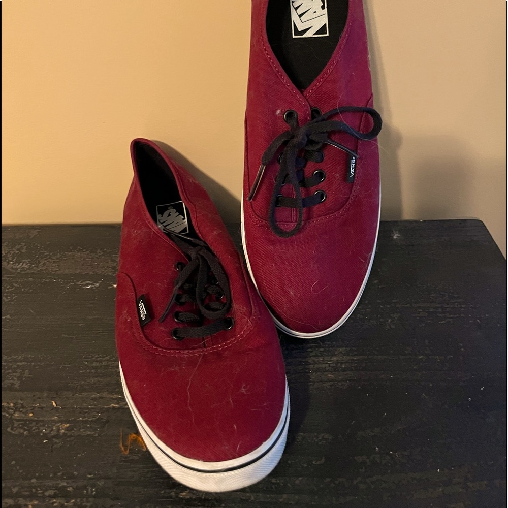 Size 11, Vans, Red, worn once